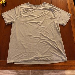 Lululemon Gray V-Neck Tee
